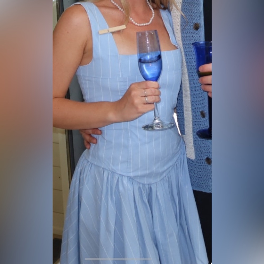 WeWoreWhat Corset Peplum Dress